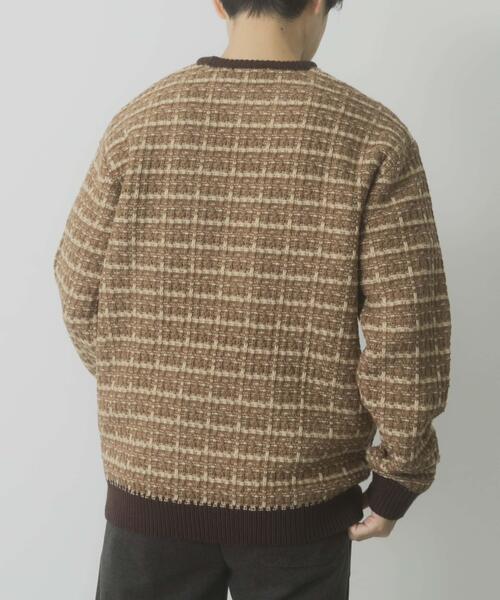 ITEMS URBANRESEARCH(アイテムズ アーバンリサーチ)の「ツイードライククルーネックニット(ニット/セーター・メンズ・ブラック/ブラウン/ネイビー・LARGE/MEDIUM)」の13枚目の写真