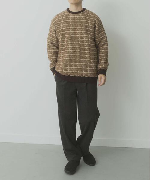 ITEMS URBANRESEARCH(アイテムズ アーバンリサーチ)の「ツイードライククルーネックニット(ニット/セーター・メンズ・ブラック/ブラウン/ネイビー・LARGE/MEDIUM)」の14枚目の写真