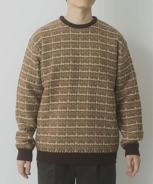 ITEMS URBANRESEARCH(アイテムズ アーバンリサーチ)の「ツイードライククルーネックニット(ニット/セーター・メンズ・ブラック/ブラウン/ネイビー・LARGE/MEDIUM)」の15枚目の写真