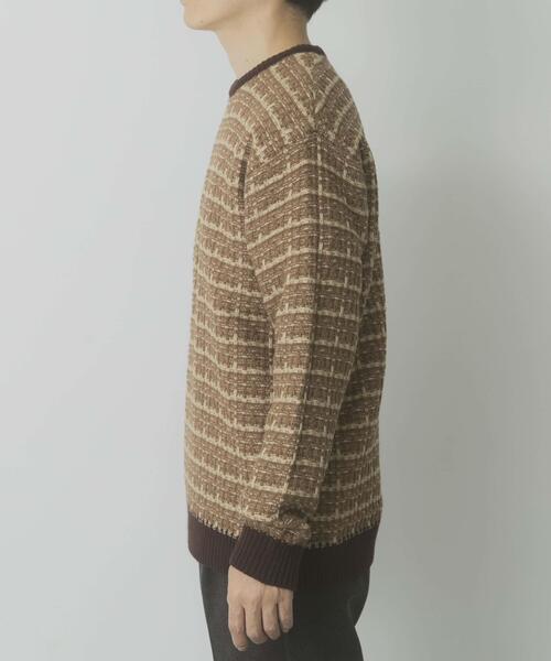 ITEMS URBANRESEARCH(アイテムズ アーバンリサーチ)の「ツイードライククルーネックニット(ニット/セーター・メンズ・ブラック/ブラウン/ネイビー・LARGE/MEDIUM)」の16枚目の写真