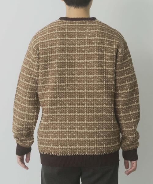 ITEMS URBANRESEARCH(アイテムズ アーバンリサーチ)の「ツイードライククルーネックニット(ニット/セーター・メンズ・ブラック/ブラウン/ネイビー・LARGE/MEDIUM)」の17枚目の写真
