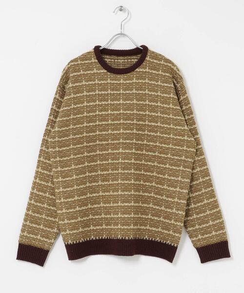 ITEMS URBANRESEARCH(アイテムズ アーバンリサーチ)の「ツイードライククルーネックニット(ニット/セーター・メンズ・ブラック/ブラウン/ネイビー・LARGE/MEDIUM)」の18枚目の写真