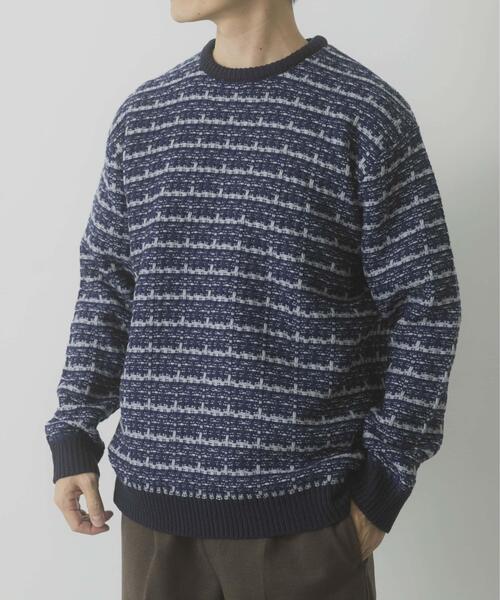 ITEMS URBANRESEARCH(アイテムズ アーバンリサーチ)の「ツイードライククルーネックニット(ニット/セーター・メンズ・ブラック/ブラウン/ネイビー・LARGE/MEDIUM)」の21枚目の写真