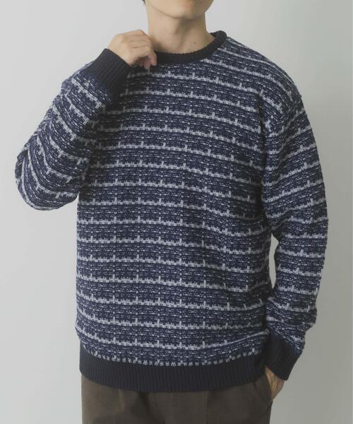 ITEMS URBANRESEARCH(アイテムズ アーバンリサーチ)の「ツイードライククルーネックニット(ニット/セーター・メンズ・ブラック/ブラウン/ネイビー・LARGE/MEDIUM)」の22枚目の写真