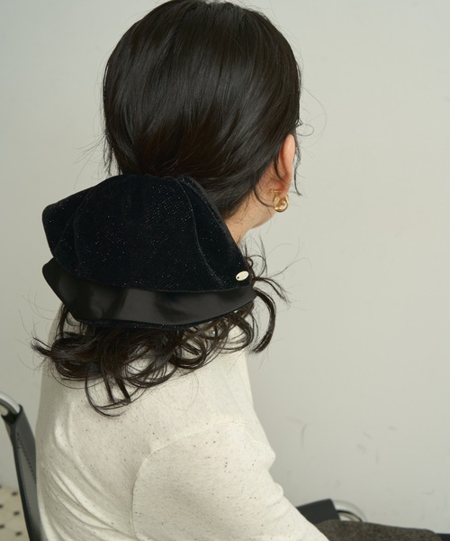 Glitter velour scrunchie clip / グリッターベロアシュシュクリップ