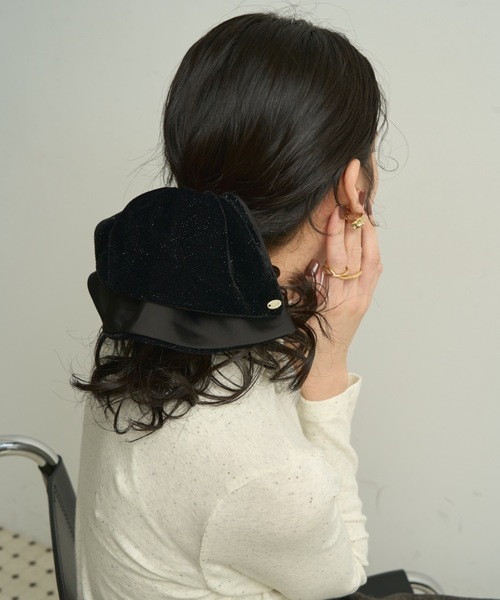 Glitter velour scrunchie clip / グリッターベロアシュシュクリップ