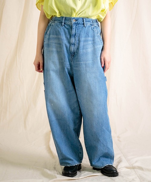 Brocante（ブロカント）の「[Brocante / ブロカント] 10oz甘織デニム デフォルメパントルパンツ（デニムパンツ・レディース・インディゴブルー・2/1）」の5枚目の写真