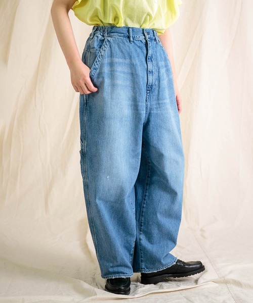 Brocante（ブロカント）の「[Brocante / ブロカント] 10oz甘織デニム デフォルメパントルパンツ（デニムパンツ・レディース・インディゴブルー・2/1）」の6枚目の写真