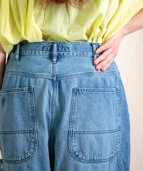 Brocante（ブロカント）の「[Brocante / ブロカント] 10oz甘織デニム デフォルメパントルパンツ（デニムパンツ・レディース・インディゴブルー・2/1）」の19枚目の写真