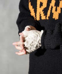 THRIFTY LOOK（スリフティールック）の「THRIFTY LOOK / スリフティールック HAND KNITTING UTILITY GLOVE ハンドニット フィンガーレスグローブ 手袋（手袋・メンズ）」