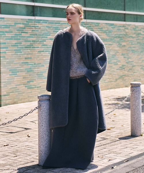 AKTE(アクテ)の「タックバレルスカート(スカート・レディース・チャコールグレー/モカ・1/2/2T)」の19枚目の写真