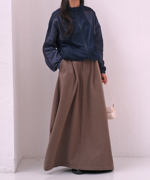 AKTE(アクテ)の「タックバレルスカート(スカート・レディース・チャコールグレー/モカ・1/2/2T)」の8枚目の写真