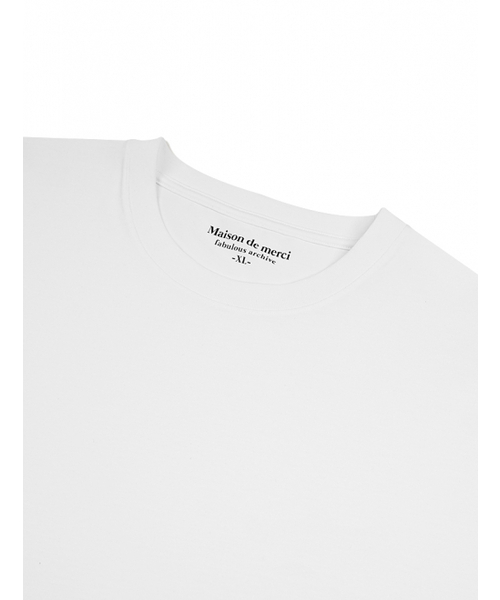 FABULOUS ARCHIVE（ファビュラスアーカイブ）の「UNISEX ピマコットンレイヤード2パック半袖ホワイト(FCD2TS112M)（Tシャツ/カットソー・レディース・ホワイト・LARGE/MEDIUM/SMALL/X-LARGE）」の3枚目の写真