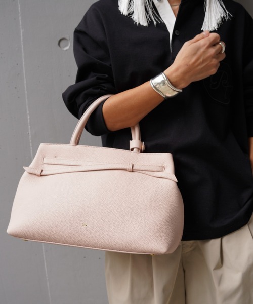 tov(トーヴ)の「TOV(トーヴ) MIMI TOTE S(トートバッグ・レディース・ブラック/ベビーピンク/ブラウン・F)」の3枚目の写真