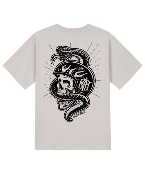 KAN6312(カン6312)の「KTC0187 ホットロード 半袖Tシャツ ベージュ(Tシャツ/カットソー・メンズ・その他・MEDIUM/SMALL/X-LARGE/LARGE)」の1枚目の写真