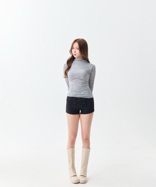 Twinkle Tweed Shorts（その他パンツ）｜andwang（アンドワン）の