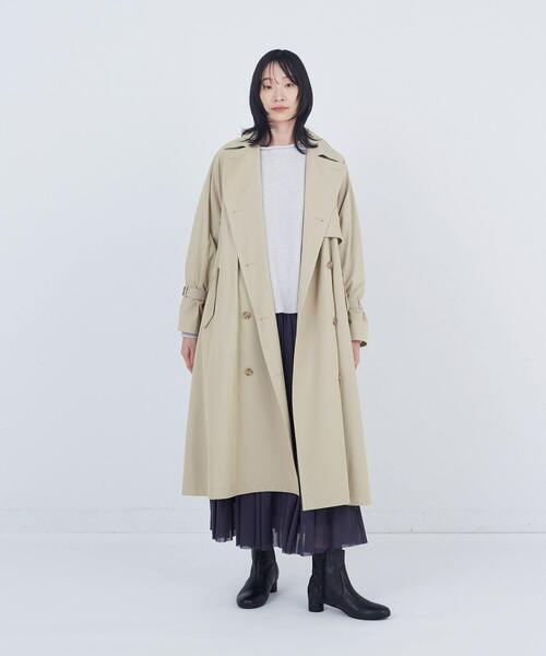 ADIEU TRISTESSE（アデュートリステス）の「ライナー付きトレンチコート（トレンチコート・レディース・ブラック/ベージュ・38）」の2枚目の写真