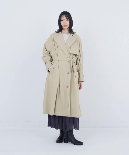 ADIEU TRISTESSE（アデュートリステス）の「ライナー付きトレンチコート（トレンチコート・レディース・ブラック/ベージュ・38）」の14枚目の写真