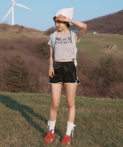 LMOOD(エルムード)の「(W) ピアースアートワークハーフTシャツメランジグレー(Tシャツ/カットソー・レディース・その他・38/36)」の3枚目の写真