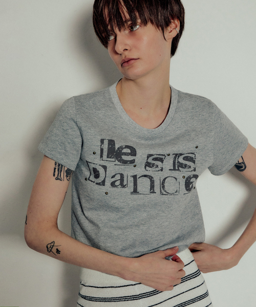 LMOOD(エルムード)の「(W) ピアースアートワークハーフTシャツメランジグレー(Tシャツ/カットソー・レディース・その他・38/36)」の4枚目の写真