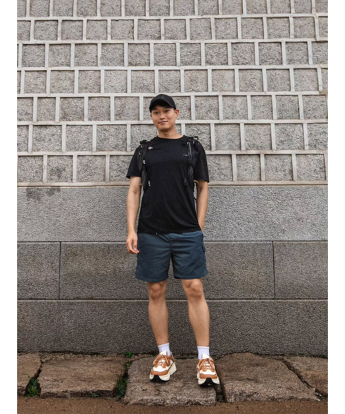 LAZYBEE(レイジービー)の「エアロタッチスタンダードフィットショート半袖W Tシャツ上着スリーブダークネイビー(Tシャツ/カットソー・レディース・その他・MEDIUM/LARGE/X-LARGE/XX-LARGE/SMALL)」の6枚目の写真