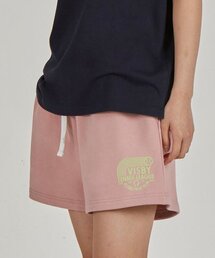 ビスビテニスリーグコンフォータブルワッフル裏毛ショートパンツ_ピンク