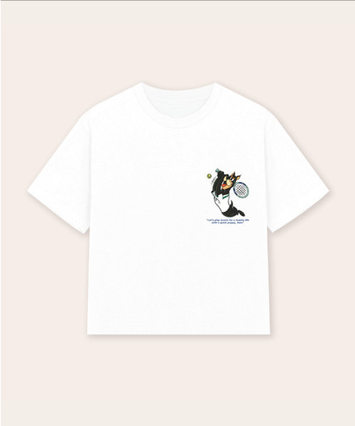 HEYJUD(ヘイジュード)の「ジョコ クロップTシャツ(Tシャツ/カットソー・レディース・ホワイト・SMALL)」の2枚目の写真