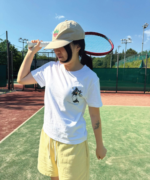 HEYJUD(ヘイジュード)の「ジョコ クロップTシャツ(Tシャツ/カットソー・レディース・ホワイト・SMALL)」の3枚目の写真