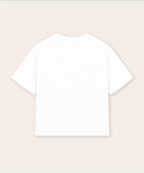 HEYJUD(ヘイジュード)の「ジョコ クロップTシャツ(Tシャツ/カットソー・レディース・ホワイト・SMALL)」の4枚目の写真