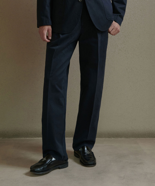 PRODESHIRT(プロデシャツ)の「高密度コットンオックスフォードパンツ(ネイビー)(その他パンツ・メンズ・その他・31/36/34/32/33)」の2枚目の写真