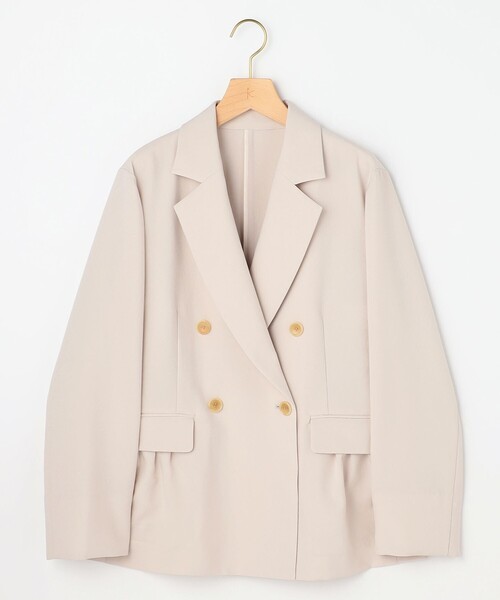 組曲（クミキョク）の「シュットクロス ジャケット（テーラードジャケット・レディース・ライトグレー系/ネイビー系/アイボリー系・1/3/2）」の4枚目の写真