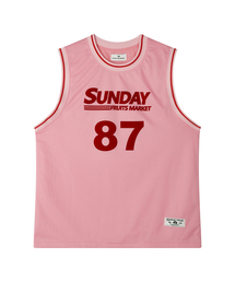 SUNDAY 87 MESH TANK PINK