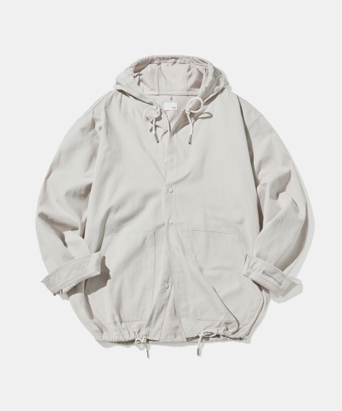 Diamond Layla(ダイアモンドレイラ)の「Taylor Hooded Twill Cotton Shirt S144 Gray(シャツ/ブラウス・レディース・その他・MEDIUM/LARGE)」の1枚目の写真