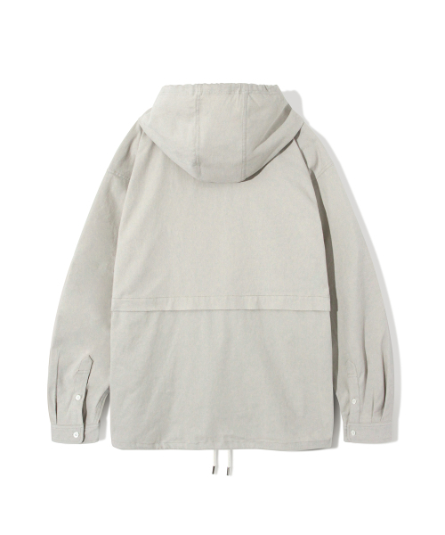Diamond Layla(ダイアモンドレイラ)の「Taylor Hooded Twill Cotton Shirt S144 Gray(シャツ/ブラウス・レディース・その他・MEDIUM/LARGE)」の2枚目の写真