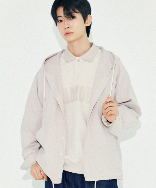 Diamond Layla(ダイアモンドレイラ)の「Taylor Hooded Twill Cotton Shirt S144 Gray(シャツ/ブラウス・レディース・その他・MEDIUM/LARGE)」の8枚目の写真