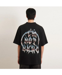 オーバーサイズソフトモックネックTシャツ_ツアー(ブラック)