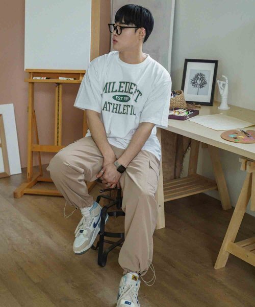 THE MILE（ザマイル）の「MILE DEPT. GARMENTS CREW [WHITE/GREEN]（Tシャツ/カットソー・メンズ・その他・SMALL/MEDIUM/LARGE/X-LARGE/X-SMALL）」の3枚目の写真