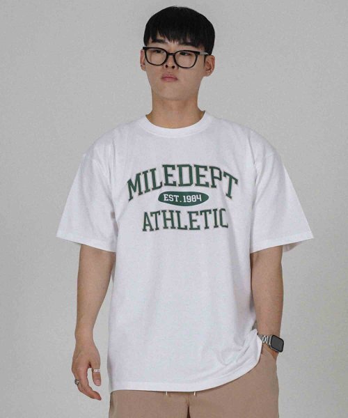 THE MILE（ザマイル）の「MILE DEPT. GARMENTS CREW [WHITE/GREEN]（Tシャツ/カットソー・メンズ・その他・SMALL/MEDIUM/LARGE/X-LARGE/X-SMALL）」の7枚目の写真