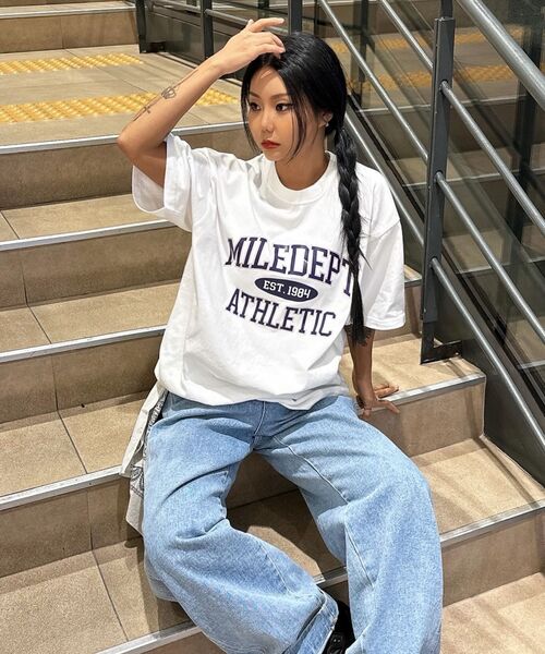 THE MILE（ザマイル）の「MILE DEPT. GARMENTS CREW [WHITE/GREEN]（Tシャツ/カットソー・メンズ・その他・SMALL/MEDIUM/LARGE/X-LARGE/X-SMALL）」の9枚目の写真
