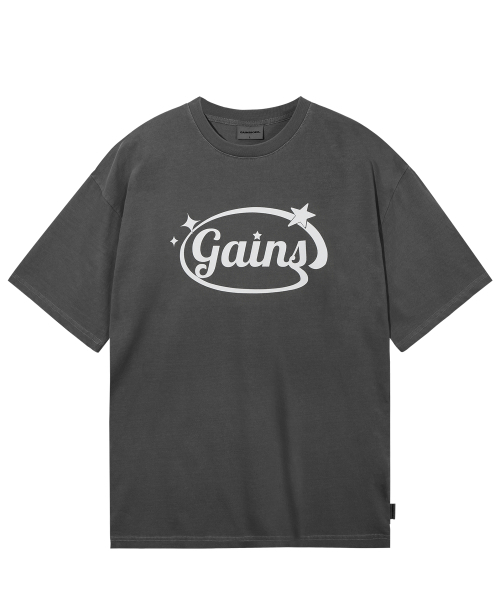 GAINSBORO（ゲインズボロ）の「[クールコットン] ピグメントサークルスターロゴTシャツ_ダークグレー（Tシャツ/カットソー・レディース・その他・LARGE/MEDIUM/SMALL/X-SMALL）」の2枚目の写真