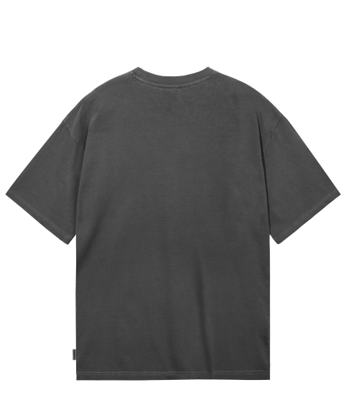 GAINSBORO（ゲインズボロ）の「[クールコットン] ピグメントサークルスターロゴTシャツ_ダークグレー（Tシャツ/カットソー・レディース・その他・LARGE/MEDIUM/SMALL/X-SMALL）」の3枚目の写真