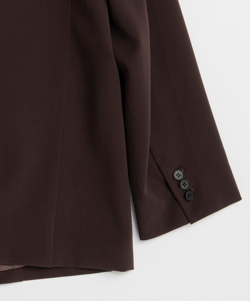 MAISON SPECIAL(メゾンスペシャル)の「Color Single Jacket/カラーシングルジャケット(テーラードジャケット・レディース・ミント/ブラウン/ピンク・FREE)」の20枚目の写真