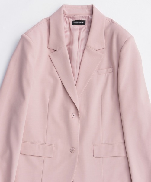 MAISON SPECIAL(メゾンスペシャル)の「Color Single Jacket/カラーシングルジャケット(テーラードジャケット・レディース・ミント/ブラウン/ピンク・FREE)」の22枚目の写真