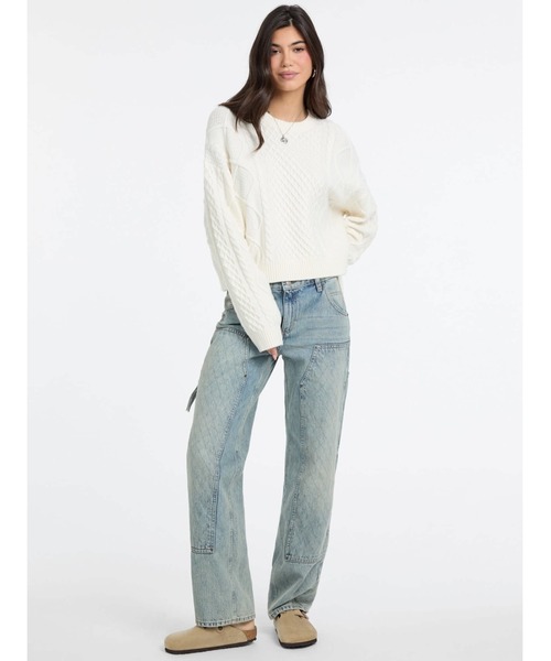 GUESS Originals Zip Carpenter Pants デニムパンツ レディース