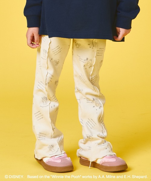 pairmanon(ペアマノン)の「【くまのプーさん】【リンクコーデ】ガールズ 総柄 メロー レギンス(レギンス/スパッツ・キッズ・ピンク/ベージュ・100/110/120/130/80/90)」の1枚目の写真