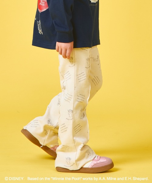 pairmanon(ペアマノン)の「【くまのプーさん】【リンクコーデ】ガールズ 総柄 メロー レギンス(レギンス/スパッツ・キッズ・ピンク/ベージュ・100/110/120/130/80/90)」の3枚目の写真