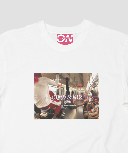 NOTHINGON（ナッシング オン）の「ニューヨーク地下鉄グラフィック半袖Tシャツホワイト（Tシャツ/カットソー・メンズ・その他・SMALL/X-LARGE/LARGE/MEDIUM）」の2枚目の写真