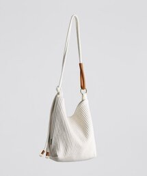 GREEN STUFF（グリーンスタッフ）の「rope bag R2 - corduroy canvas ivory（ショルダーバッグ）」