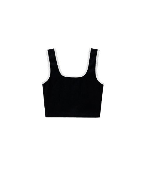 MMAM(ムアム)の「Signature logo basic line detail sleeveless top(Tシャツ/カットソー・レディース・ブラック・FREE)」の6枚目の写真