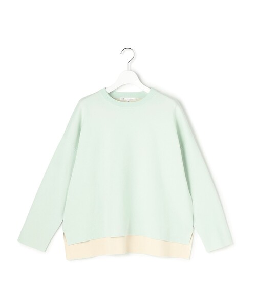 23区 L(ニジュウサンクオオキイサイズ)の「バイカラーダブルフェイス ニット(ニット/セーター・レディース・スモーキーグリーン系/ピンク系/ネイビー系/ベージュ系・46/44)」の16枚目の写真